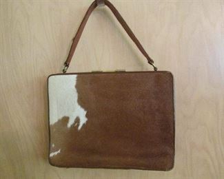 Cowhide handbag
