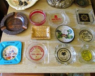 Vintage roadside ashtrays
