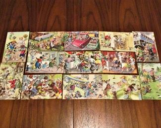 Eugen Hartung for Alfred Mainzer cat postcards