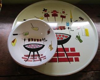 Vintage BBQ trays