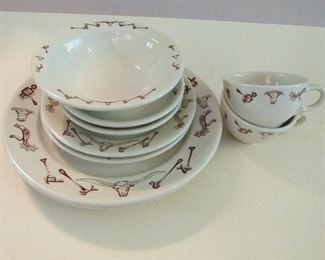 Vintage western plates