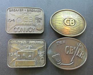 Fun 1970s CB belt buckles