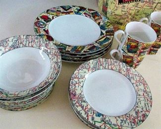 Fitz & Floyd Roadside America dish set