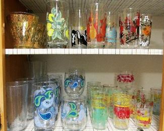 Many cool vintage glasses