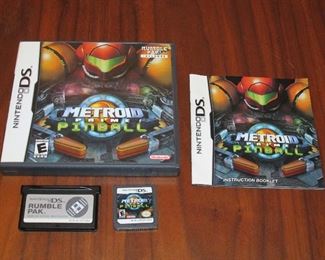 Metroid Pinball DS with rumble pack 