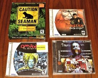 Dreamcast Seaman, Omikron, Sword of the Berserk, Typing of the Dead