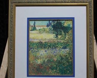 Garden in Bloom Beautifully Framed and Matted Print