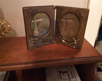 Mid Century brass picture frames-Korea (2)