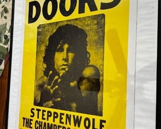 Real Vintage Poster, to stage in Jim's Actual Room, Yellow The doors