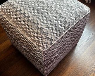 Modern foot stool used to stage in His Room