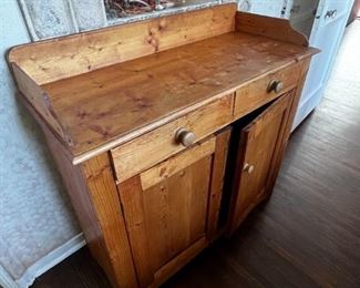 Pine light wood Cupboard, staging from his room