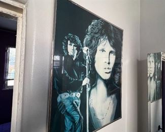 Real Vintage Poster, to stage in Jim's Actual Room, Jim with mike and Face