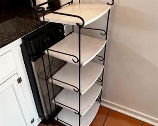 Kitchen Shelves for staging in Rob room