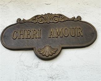 Various Signs avail from the home and its tour- known estate name plaque