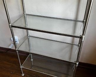 Glass shelves ray room