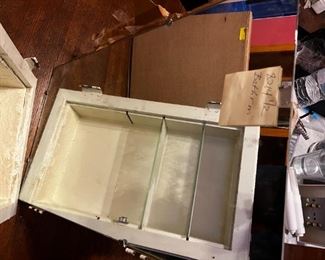 Authentic Actual Medicine cabinets from property before remodel. ONE is from Jim's Bathroom from his stay.  Souvenir Pieces