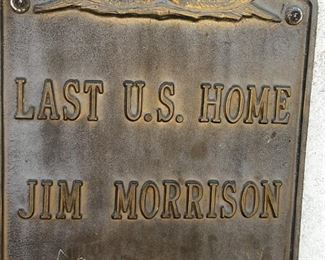 Iron Plaque Honoring the Home. Only One in existence