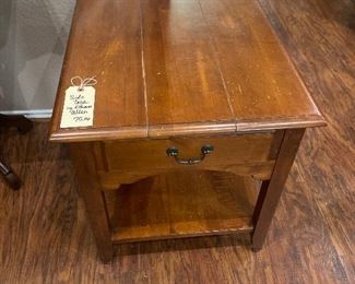 Nice solid wood side table. 