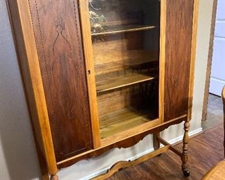 Antique display cabinet.