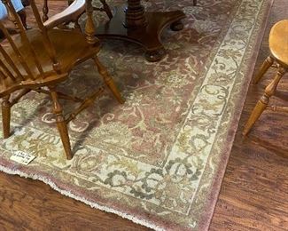 Salmon area rug from Ethan Allen. 