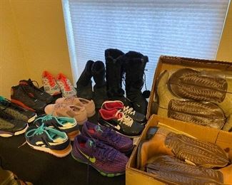 Woman’s Nike shoes & cowboy boots