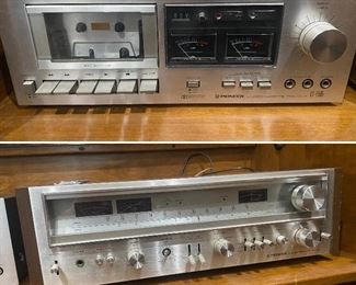 Pioneer cassette player & receiver 