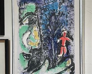 Marc Chagall "Profile and Red Child"