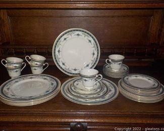 6 5pc Place Settings Minton Grasmere Blue