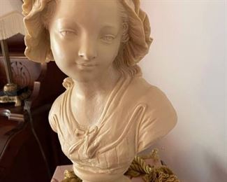 French Alabaster Bust