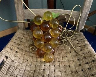 Vintage grape lights- working
Old chair