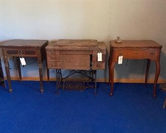 Sewing machines, antiques and mid- century
