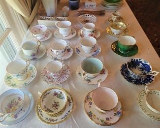 Tea cup collection