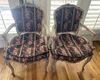 Pair of French armchairs 