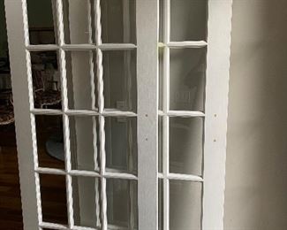 Pair of French doors. Each door is 32”wide x 80-1/4”high