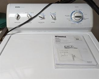 Kenmore 700 Series Washer Mod: 110.27721600 Ser: CU3321589