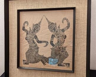 Mid Century Thai Temple Rubbing