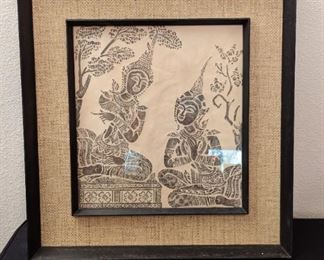 Mid Century Thai Temple Rubbing