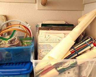 Cross Stitch and Assorted Craft Supplies