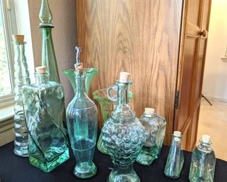 Assorted Vaseline and Colored Glass