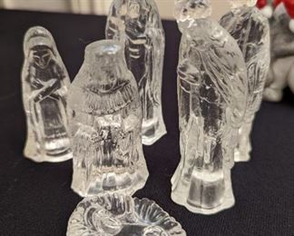 Glass Nativity Set