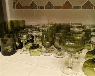 Colored Cocktail Glasses