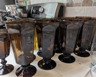 Lenox Antique Brown Iced Tea Glasses