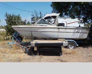 Old boat with nice trailer