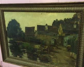 Early Original Conrad Pfau (b.1885-1954) Impressionist Painting