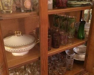 Culver Glass, California Originals, Barware, Stemware, Libby Glass, Alabaster Jade Grape Clusters, Georges Glassware
