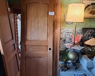 Wood doors with raised arch