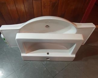 Porcelain sinks. 41" and 24"
