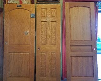 Wood doors with raised arch 