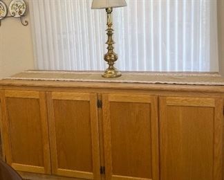 4-Drawer Oak Cabinet/Buffet