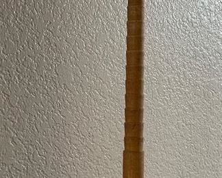 Set/2 Wood Spool Candle Holders Wall Mount